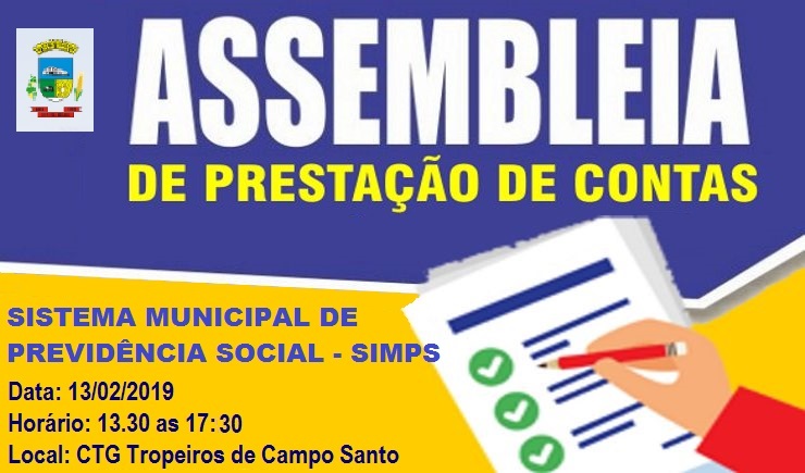 ASSEMBLEIA PRESTAÇÃO DE CONTAS DIA 8 DE AGOSTO